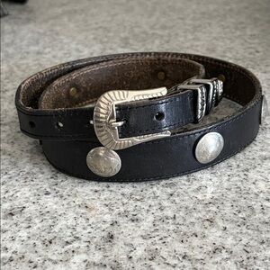 Vtg Handmade Appaloosa Trading Co Durango Co Indian Head Buffalo Nickels Belt